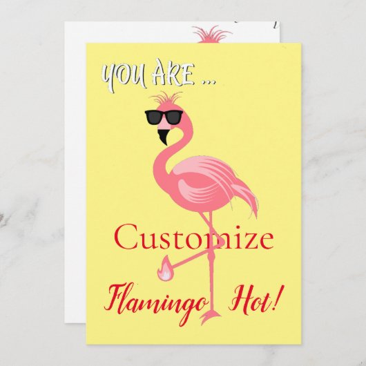 U bent Flamingo Hot Thunder_Cove Kaart (Voorkant / Achterkant)