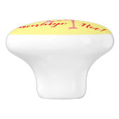 U bent Flamingo Hot Thunder_Cove Keramische Knop (Zijkant)