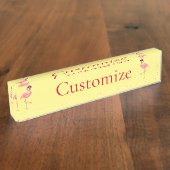 U bent Flamingo Hot Thunder_Cove Naambordje (Zijkant)