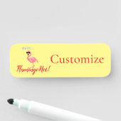 U bent Flamingo Hot Thunder_Cove Naamplaatje (In situ)