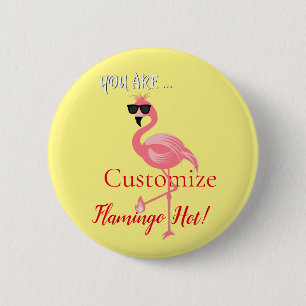 U bent Flamingo Hot Thunder_Cove Ronde Button 5,7 Cm