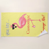 U bent Flamingo Hot Thunder_Cove Strandlaken (Voorkant)