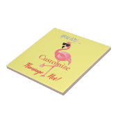 U bent Flamingo Hot Thunder_Cove Tegeltje (Zijkant)