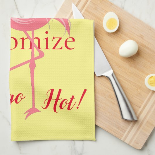 U bent Flamingo Hot Thunder_Cove Theedoek (Quarter Fold)