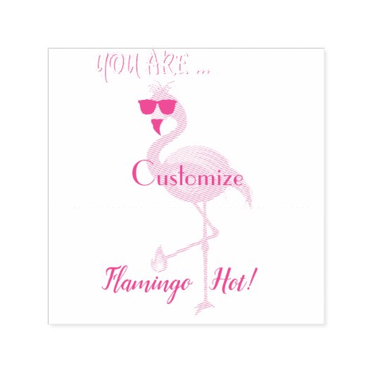 U bent Flamingo Hot Thunder_Cove Zelfinktende Stempel (Design)