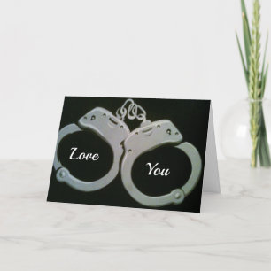 ** U BENT GEARRESTEERD ** "VALENTIJNSDAG" HUMOR KAART