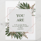 U bent (gedicht) verzachtend papier (Voorkant)