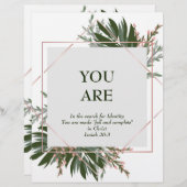 U bent (gedicht) verzachtend papier (Voorkant / Achterkant)