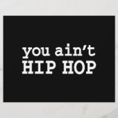 U bent geen HIP HOP Flyer (Achterkant)