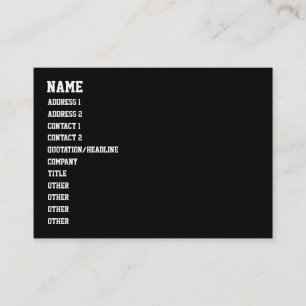 U bent geen HIP HOP Visitekaartje