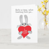 U bent geen konijntje, tenzij somebunny liefdes u kaart (Gele Bloem)