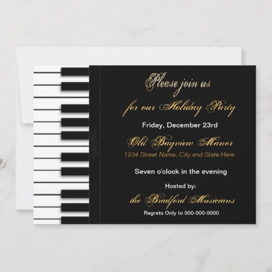 U BENT GEÏNVITEERD feestelijke uitnodigingen - HOL (Achterkant)