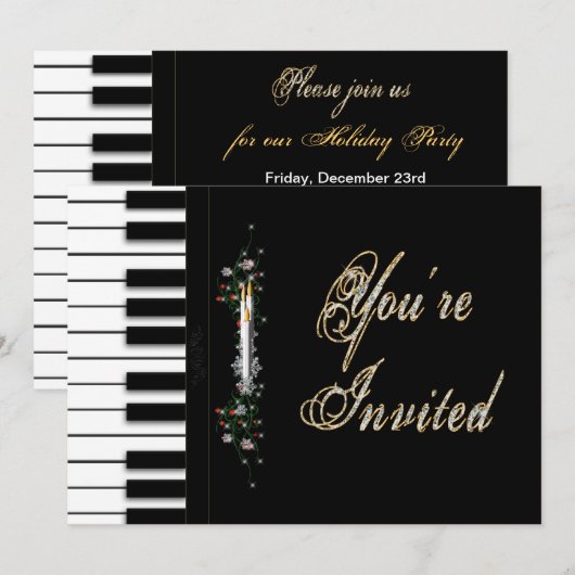 U BENT GEÏNVITEERD feestelijke uitnodigingen - HOL (Voorkant / Achterkant)