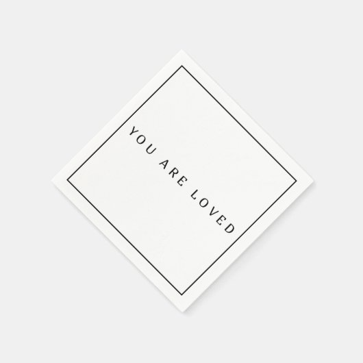 U bent geliefd Papieren servetten, Standaard Cockt Servet (Hoek)