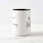 U bent Geloofd, Inspirerend Bericht Tweekleurige Koffiemok (Center)