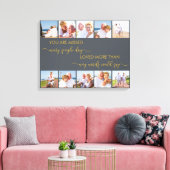 U bent gemist 10 Foto Collage Gray Herdenking Canvas Afdruk (Insitu (Woonkamer))