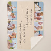 U bent gemist 10 foto-grensalmond-Herdenking Sherpa Deken (Voorkant)