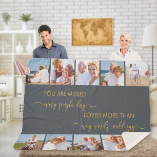 U bent gemist 10 foto-grensherinnering grijs sherpa deken