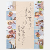 U bent gemist 10 Photo Collage Almond Herdenking Fleece Deken (Voorkant)