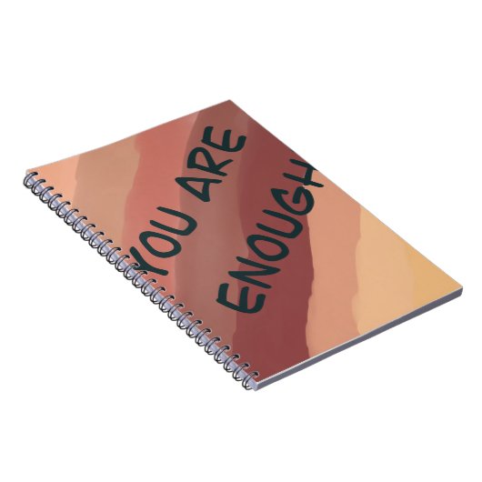 U bent genoeg gradiënt notitieboek (Rechterzijde)