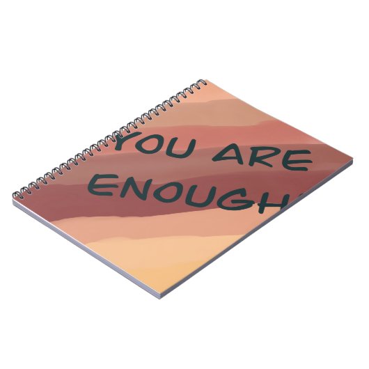 U bent genoeg gradiënt notitieboek (Linkerzijde)