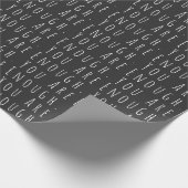 U bent genoeg Inspirerend citaat zwart-wit Cadeaupapier (Hoek)