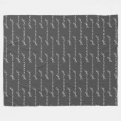 U bent genoeg Inspirerend citaat zwart-wit Fleece Deken (Voorkant (Horizontaal))