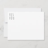 U bent genoeg Inspirerend citaat zwart-wit Kaart (Achterkant)