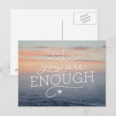 U bent genoeg letterlijke offerte briefkaart (Voorkant / Achterkant)