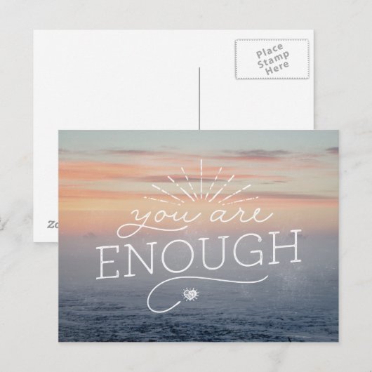 U bent genoeg letterlijke offerte briefkaart (Voorkant / Achterkant)