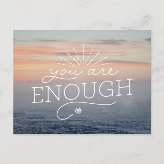 U bent genoeg letterlijke offerte briefkaart (Voorkant)