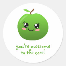 u bent geweldige aan de kern ronde sticker