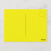 U BENT GEWELDIGE Fun Quote Print Yellow Briefkaart (Achterkant)