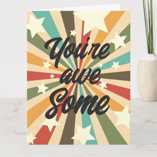 U bent geweldige groet bedankt zaken kaart (Voorkant)