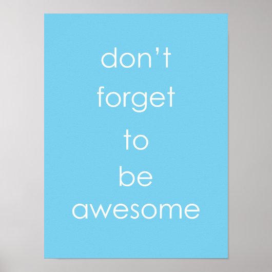 U bent Geweldige Poster (Voorkant)