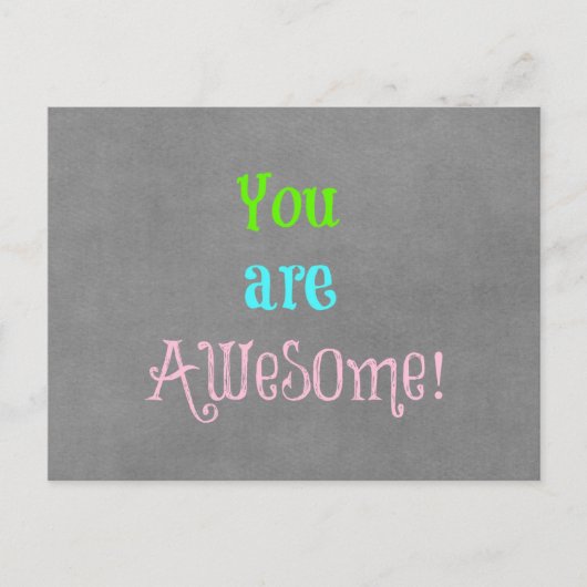 U bent Geweldige prijsbevestiging Briefkaart (Voorkant)