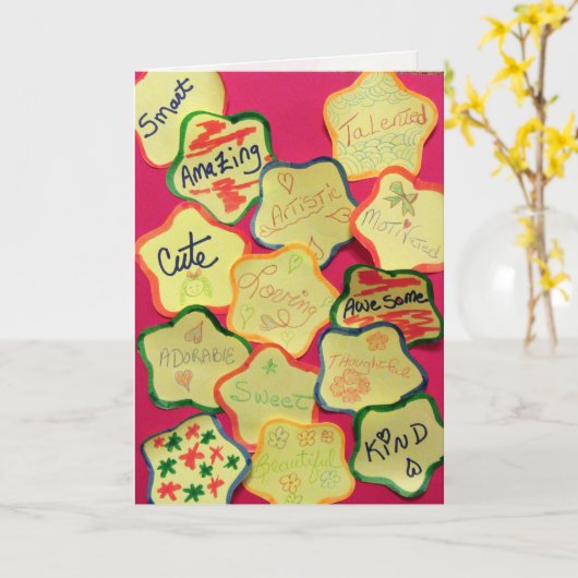 U bent Geweldige Wenskaart Kaart (Gele Bloem)