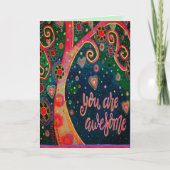 U bent Geweldige Whimsical-boom Kaart (Voorkant)