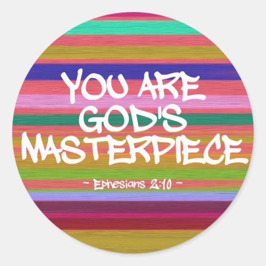 U bent Gods sterminnencitaat Ronde Sticker (Voorkant)