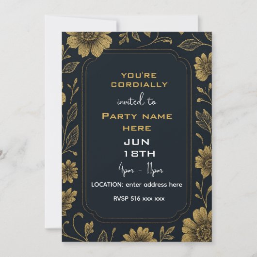 U bent hartelijk uitgenodigd  kaart (Voorkant)