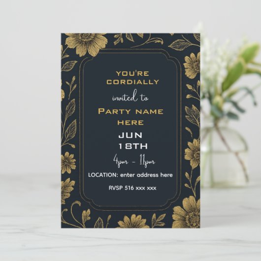 U bent hartelijk uitgenodigd  kaart (Staand voorkant)