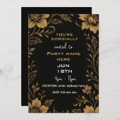 U bent hartelijk uitgenodigd sjabloon kaart (Voorkant / Achterkant)