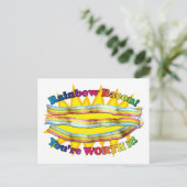 U BENT HET BACON VAN DE REGENBOOG WAARD BRIEFKAART (Staand voorkant)