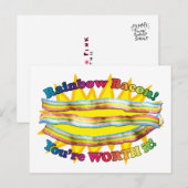 U BENT HET BACON VAN DE REGENBOOG WAARD BRIEFKAART (Voorkant / Achterkant)