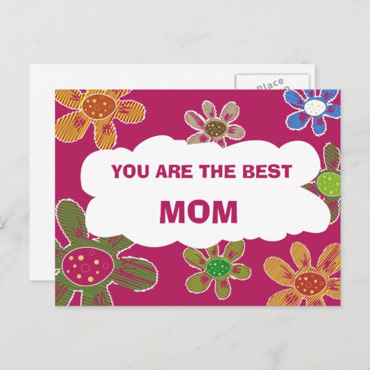 U BENT HET BESTE MOMENT BRIEFKAART (Voorkant / Achterkant)