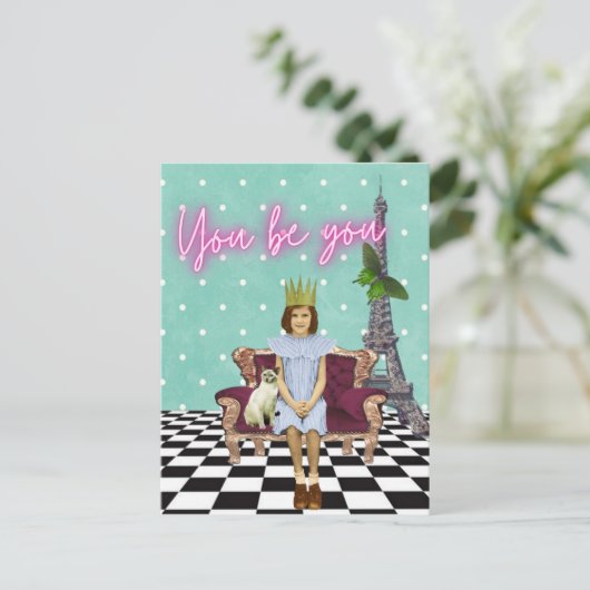 U bent het empowerment van het Briefkaart van de K (Staand voorkant)