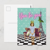 U bent het empowerment van het Briefkaart van de K (Voorkant / Achterkant)