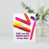 U bent het HOOGSTE CIJFER VAN mijn dagenaanmoedigi Briefkaart (Staand voorkant)