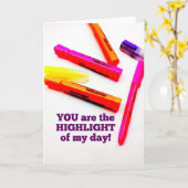 U bent het HOOGSTE CIJFER VAN mijn dagenaanmoedigi Kaart (Gele Bloem)