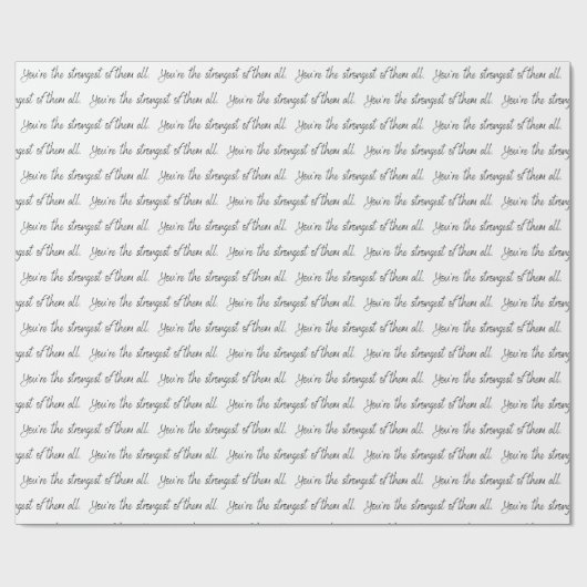 U bent het krachtigste omslagpapier cadeaupapier (Vlak)